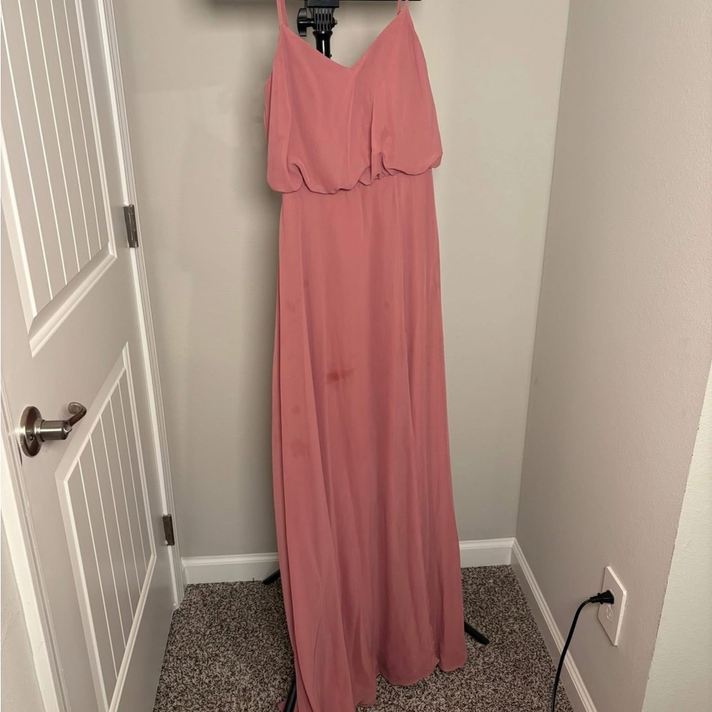 Elegant Pink Maxi Dress